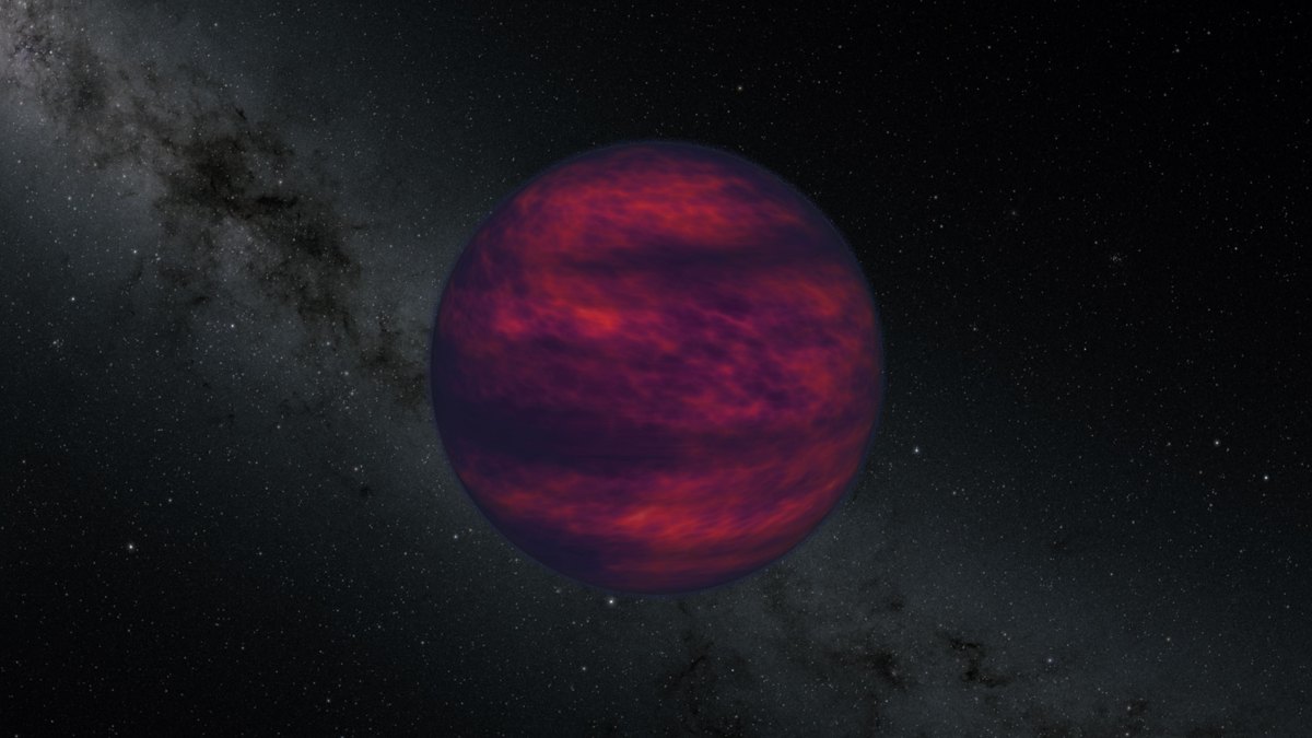 Ilustrasi katai cokelat yang menyertai rilis SPHEREx, 8 Oktober 2026. Halaman foto: https://www.nasa.gov/missions/spherex/nasas-spherex-telescope-sees-menagerie-of-brown-dwarfs/ Ketentuan: https://www.nasa.gov/nasa-brand-center/images-and-media/ Perubahan: diperkecil dan dikompresi ke JPEG; isi tidak diubah.